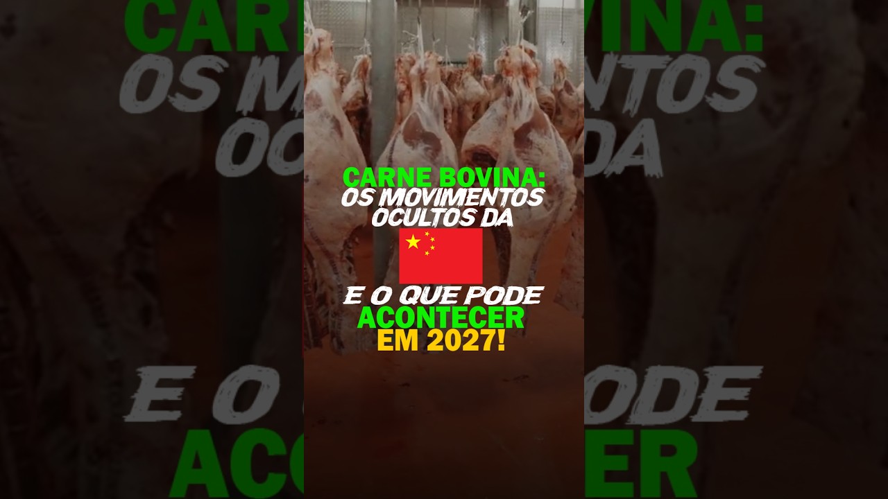 CARNE BOVINA: OS MOVIMENTOS OCULTOS DA CHINA E O QUE PODE ACONTECER EM 2027!