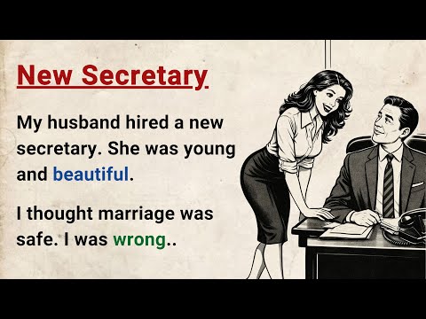 Learn English through Stories Level 3 ⭐ The New Secretary - Emotional English Story for Listening