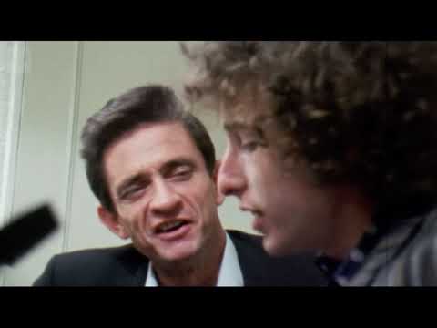 Bob Dylan and Johnny Cash (Rare Piano Clip)