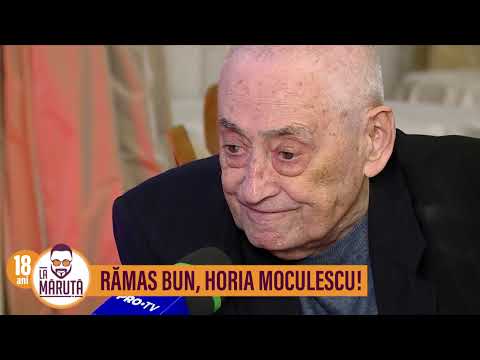 Rămas bun, Horia Moculescu!