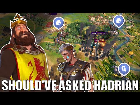 Civ 6 | Hadrian Had It Right - Don't Mess With Scotland Rome!! – (#2 Deity Scotland Civilization VI)