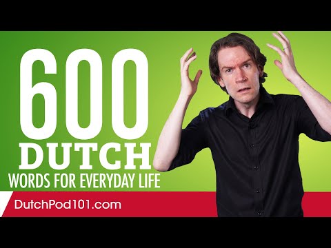 600 Dutch Words for Everyday Life - Basic Vocabulary #30