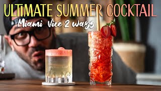 Level Up Your Summer With Miami Vice Cocktails - Clarified & Classic Recipes!