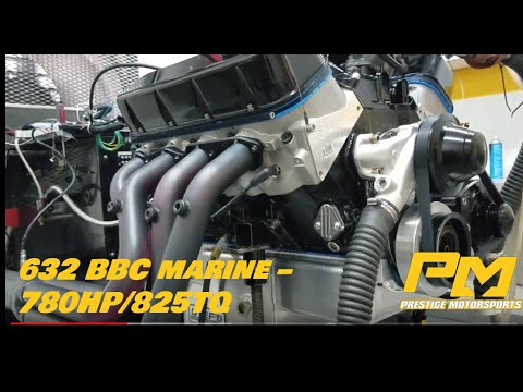 Derek's fuel injected 632 airboat engine on the dyno