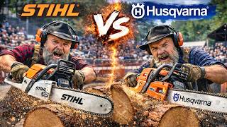 STIHL vs Husqvarna Chainsaw | I Didn’t Expect THIS Winner, Y