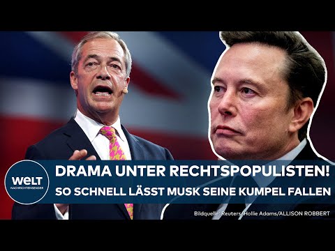 ELON MUSK fordert Rücktritt von britischem Rechtspopulist Nigel Farage! Das steckt dahinter