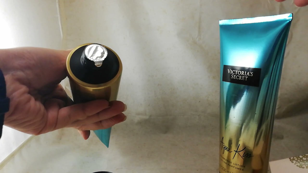 Original and Fake Victoria's Secret body lotion