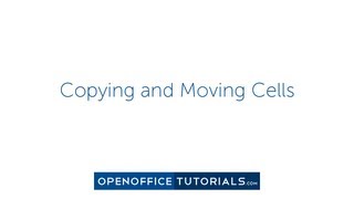 OpenOffice Tutorial for Beginners: How To Copy and Move Cells