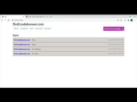 Project 3mail Cs50 Web Programming With Python And Javascript
