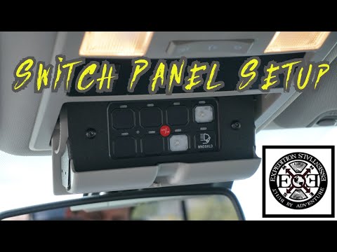 Expedition Essentials Switch Panel Braket Setup / Sunglass Holder 2019 3rd Gen Tacoma