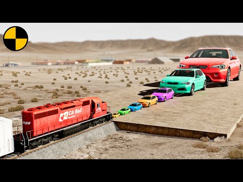 Big & Small Cars vs Train Head-on😱 BeamNG.Drive