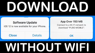 Download Big Apps and update iOS on iPhone without WiFi connection | Elitetips