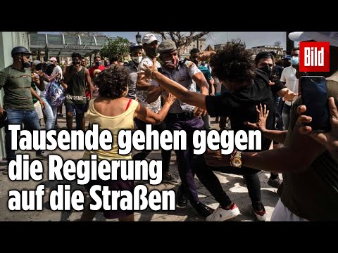 Heftige Proteste und Demos in Kuba: „Nieder mit der Diktatur“