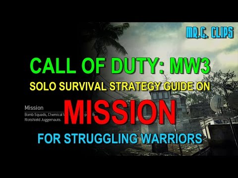 COD:MW3 Survival SOLO - MISSION Strategy Guide