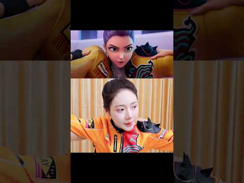 Who will get the surprise? 🎭 | K-Pop Demon Hunters Cosplay #kpopdemonhunter