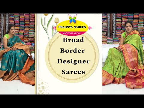 #Episode 1060 Broad Border Designer Sarees - 1650/- only PRAGNYA SAREES | Ph:9440069949