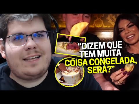 CASIMIRO REAGE: GABA PELA PRIMEIRA VEZ NO PARIS 6 (OS PRATOS DOS FAMOSOS) | Cortes do Casimito