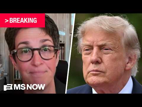Maddow INSTANTLY REACTS to Trump banning MS NOW from WH