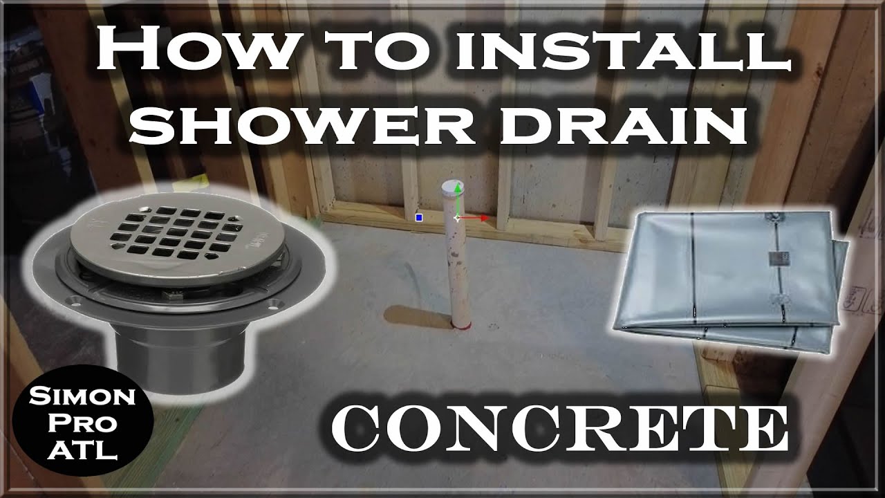 DIY - How To Install Oatey Shower Drain on a Concrete Floor for PVC Shower Pan Liner on 2" PVC Pipe