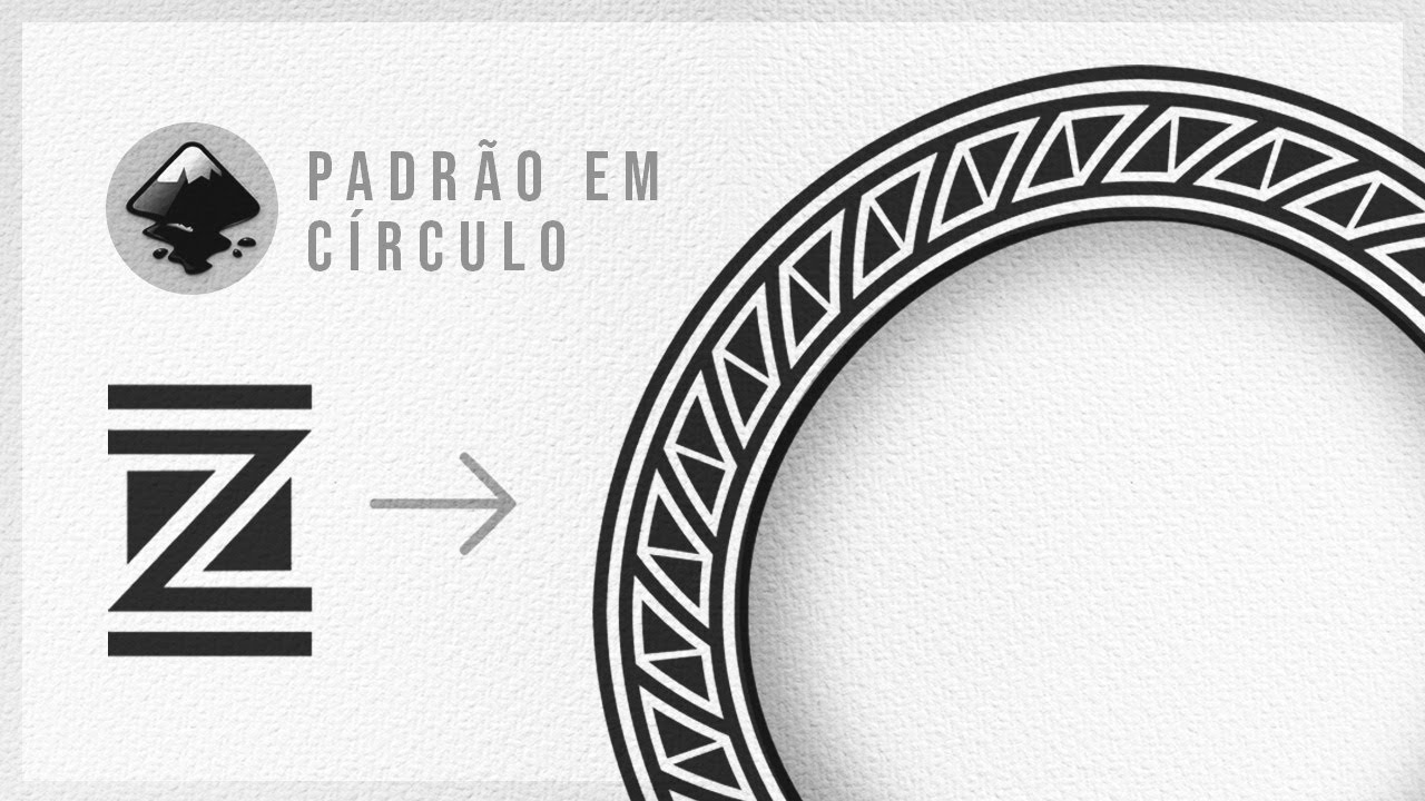 TUTORIAL DE INKSCAPE: Como criar um PADRÃO em círculo