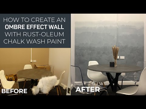 HOW TO CREATE AN OMBRE EFFECT WALLWITH RUST-OLEUM CHALK WASH PAINT