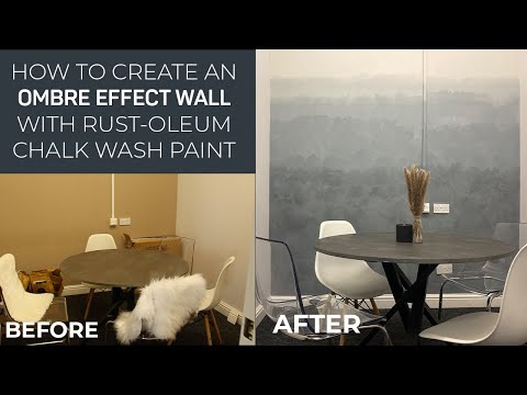 HOW TO CREATE AN OMBRE EFFECT WALLWITH RUST-OLEUM CHALK WASH PAINT