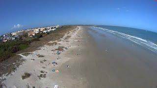 preview picture of video 'Cape Canaveral Harbor Heights Beach Flyover Aerial Video'