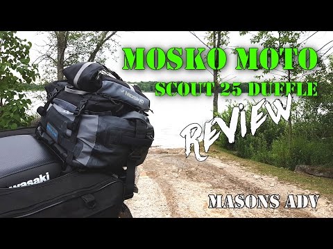 Mosko Moto Scout 25 Duffle review on a KLR 650