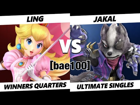 bae100 Winners Quarters - Ling (Peach) Vs. Jakal (Wolf) SSBU Ultimate Tournament