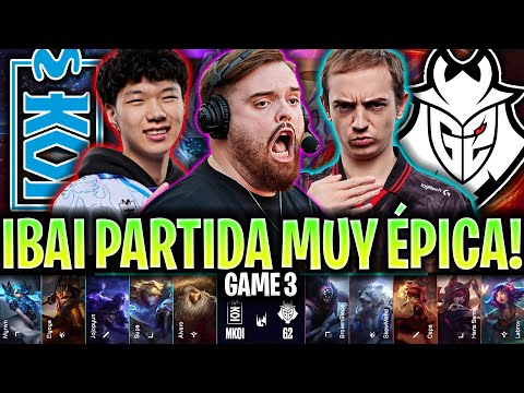 IBAI CASTEA LA PARTIDA MÁS ÉPICA DE LA LEC! 😱POLÉMICA?🔥 | KOI vs G2 Game 3 Resumen LEC 2025 KNEKRO