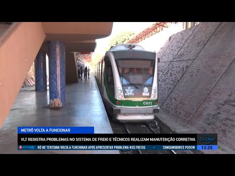 VLT registra problemas no sistema de freio e técnicos realizam manutenção corretiva 09 08 2022