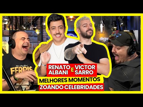 RENATO ALBANI e VICTOR SARRO no TICARATICAST Melhores Momentos  ZOANDO CELEBRIDADES #ticaracaticast