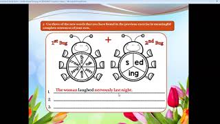 S4-Inflectional Endings Worksheet Solution