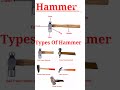 Hammer !!  हथौड़ा !! Type Of Hammer !! iti Tool !! Fitter Tool #fitter #iti #mechanical #short