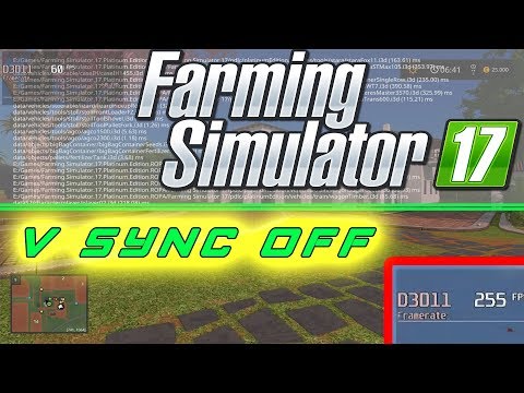 , title : 'farming simulator 17 How to unlock frame rate v sync off (200 FPS)'