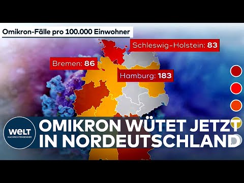 CORONA: Omikron wütet im Norden von Deutschland! Hamburg, Bremen und Schleswig-Holstein betroffen