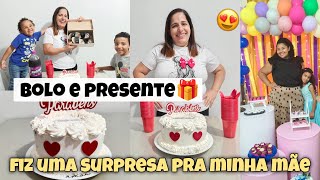 FIZ UMA SURPRESA PRA MINHA MÃE🥹 ELA AMOU - FIZ O BOLO PERFEITO 😍 VLOG 