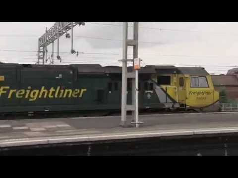 FL Class 70 002 northbound through Nuneaton Station [4S44 ~ Daventry to Coatbridge FLT]