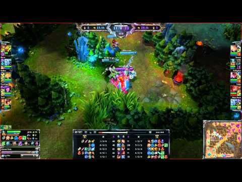 League Of Legends - Olaf (nearly) 1v4 Quad