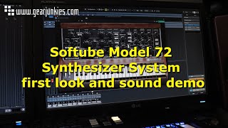 Video thumbnail for Softube Model 72 Synthesizer System first look and sounds by Gearjunkies