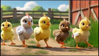 Little Chicks poem | 3D Nursery Rhymes & bedtime songs for kids | Kids Spaceship