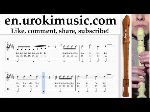 How to Play Recorder (B.) Shawn Mendes - Treat You Better Tabs um-i-rn352