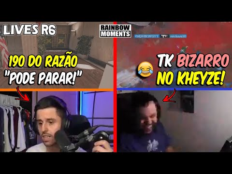 TK BIZARRO DO NESK, PINADEIRA DO RAZAH, 1x3 DO PALUH E MAIS - MELHORES MOMENTOS LIVES R6
