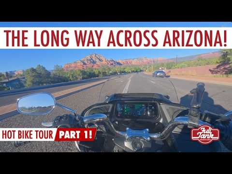"Riding The Long Way Across Arizona! // HOT BIKE TOUR 2025