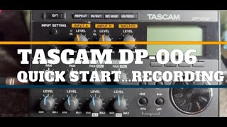 Video thumbnail for Tascam DP-006 Thorough Quick Start Recording by Studio on a Stick