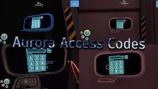 Subnautica - Aurora Access Codes