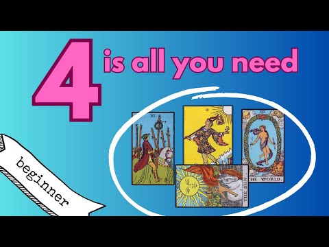 Surprisingly easy 4 card Tarot Spread for Beginners🎉