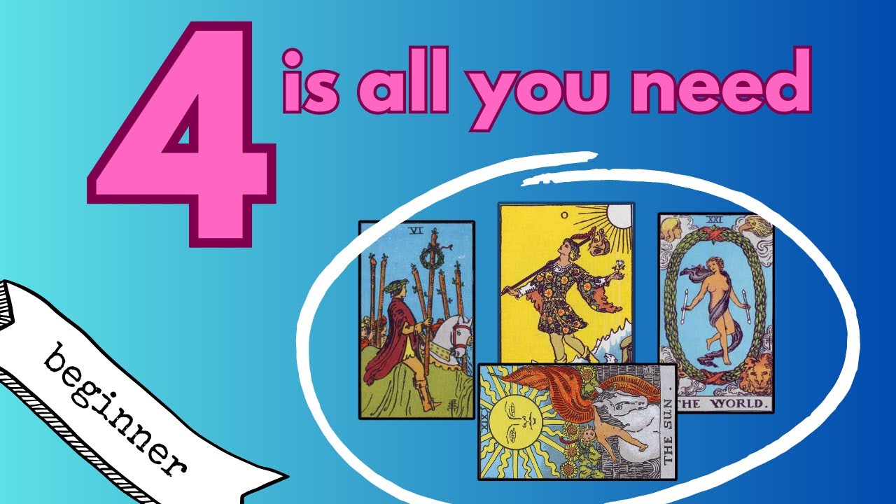 Surprisingly easy 4 card Tarot Spread for Beginners🎉