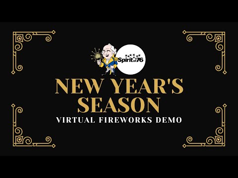 New Year's Season Fireworks Demo (Streamed Nov 4, 2021) Spirit of '76 Fireworks