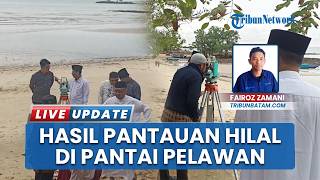 Pantauan Hilal di Karimun Kepri Terhalang Cuaca, Mendung Selimuti Langit Pantai Pelawan Pangke